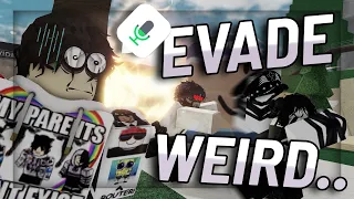 EVADE WITH VC IS INSANELY WEIRD... | ROBLOX Funny Moments