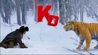 Kung Fu Film! Highly-skilled Kung Fu man, bare-handed, battles against a fierce Northeastern tiger.