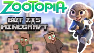Bunny Training in Zootopia But Its Minecraft 😆🐇 | Zootopia Movie