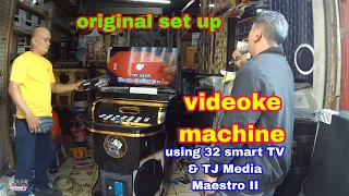 Original set up Videoke machine