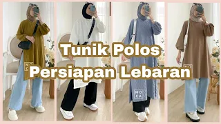 Tunik Polos Untuk Lebaran | OOTD Pake Tunik | Yukk Persiapkan dari Sekarang 😍