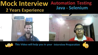 Automation Testing (Java and Selenium) Mock Interview for 2 Years Experience | Pradeep Nailwal
