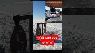 Бюджетно на 500 метров!  ТЕЛЕГРАММ канал «Люблю Охоту»! #охотник #охота #снайпинг #карабин #hunting