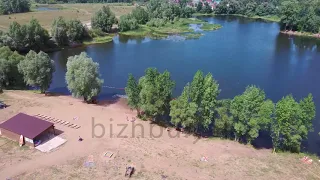 Озеро Карьерное снято с квадрокоптера Уфа, Дёмский район 2021 год. 4K