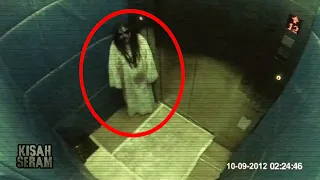 KUNTILANAK MUNCUL DI LIFT TEREKAM CCTV ! - 5 PENAMPAKAN HANTU