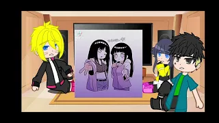 Boruto,Himawari and Kawaki react to Hinata Hyuga #hinata #reacttohinata