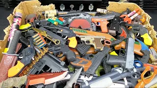 Weapon box full of Equipment, Bead Launching Rifles and Gun Ammunitions, BB GunRifleWeaponPistol
