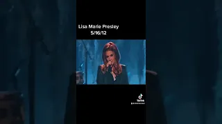 Lisa Marie Presley’s  “Thank You” ending of  2012 performance