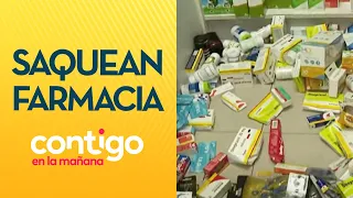 "TOTALMENTE DESTRUIDO": Asaltan y saquean farmacia en Recoleta - Contigo en la Mañana