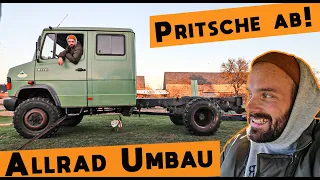 ICH BAUE ALLES AB | Die Mercedes Allrad Pritsche muss runter...