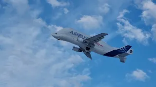 Взлёт Airbus Beluga A300-608ST, Новосибирск,  ВПП 25