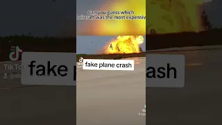 fake and real plane crash