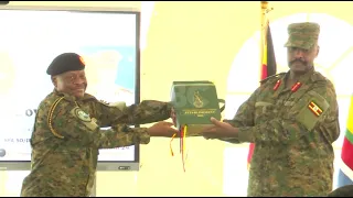 Gen. Muhoozi Kainerugaba takes over office as New Chief of Defence Forces