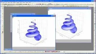 OriginLab® Origin 9: 3D Parametric Function Plot