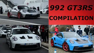 Porsche 992 GT3RS around the NÜRBURGRING! (COMPILATION)