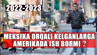 АМЕРИКАГА  2023 ЙИЛДА  БОРСА БУЛАДИМИ ? ЯНГИ КЕЛГАНЛАР АХВОЛИ КАНДАЙ !