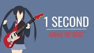 Anime 1 sec op quiz (Part 2) super easy - super hard