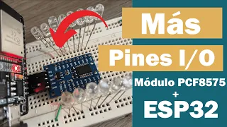 ¿Como usar y configurar el módulo PCF8575: Expansor de pines I/O por I2C? Con el #esp32