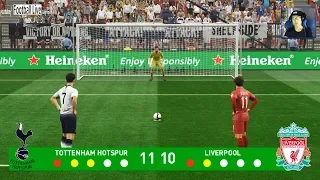 Penalty Shootout | Tottenham vs Liverpool FC | PES 2019 Gameplay PC