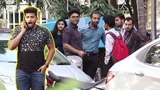 Answering Phone LOUDLY in Public Prank / Talking Loudly on Phone Prank- Baap of bakchod - Raj