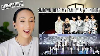 SMTOWN 'Dear My Family' Official Video + Live Concert Ver. + YOUNIQUE 'MAXSTEP' MV REACTION