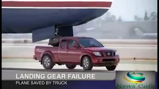 Must See Plane Landing on Pickup Truck|Plane saved by truck|Fake