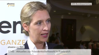 AfD-Bundesparteitag 2017: Alice Weidel im Interview am 23.04.2017
