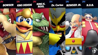 Bowser & Dedede & King K Rool vs Cortex & Wily & Eggman: SSBU Mods [celhuawei-bh5tw Quickie Request]