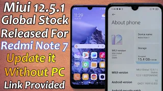 Update Redmi Note 7 To Stock Miui 12.5.1.0