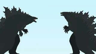 Godzilla 2019 v.s Godzilla 2021 Stick Nodes Animation