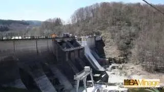 Démolition par minage du Barrage EDF de La Raviège Avril2014