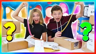 MYSTERY FAN MAIL SLYME MAKING CHALLENGE! | We Are The Davises