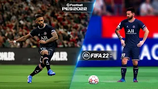 eFootball PES 2022 Vs FIFA 22 Comparison | Amazing Realism Graphics & Features 😱🔥