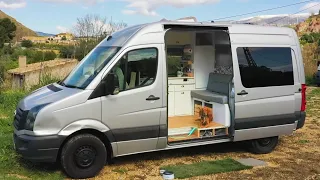 COMPACT & HIGHLY FUNCTIONAL MWB Crafter Self-Build ⚒️🚐 Built for FULL-TIME VANLIFE