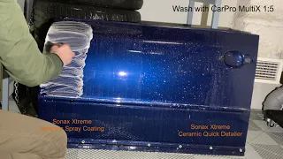 Sonax Xtreme Ceramic Spray Coating & QD chemical resistance