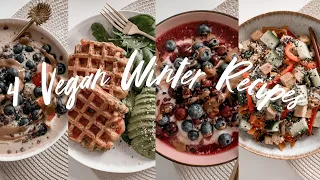 4 Vegan Winter Recipes I Easy & Delicious 🥣🍎🥑🥢 I itscaroo