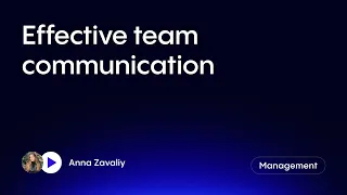 Эффективная коммуникация в команде ✦ Effective team communication
