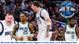 Mavericks, Luka Dončić Steal GM 2 vs. Clippers In Defensive Slugfest | Kyrie & P.J. Washington Star!