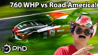 Over 170 MPH!! 760 WHP Time Attack Supra at GridLife Road America - Project TA90