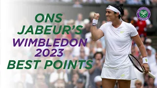 Every trick in the book 🪄 | Ons Jabeur Best Points from Wimbledon 2023