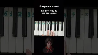 Прекрасное далеко Гостья из будущего на пианино 🎹 лёгкое обучение