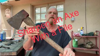 How to Sharpen an Axe With a File Fast & Easy