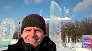 Удмуртский лед 2021. Ледяные скульптуры в Ижевске.