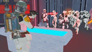 Can BOBA FETT Hold Off 1,000 Stormtroopers?! - Men of War: Star Wars Mod Battle Simulator