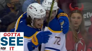 GOTTA SEE IT: Owen Power Scores First NHL Goal Against New Jersey Devils