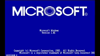 Звук запуска MICROSOFT Windows 1.01