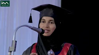 "CMA Nahaja Speaking her Wonderful Experience at IAM Kannur Convocation Ceremony