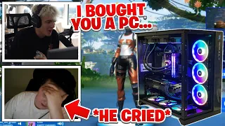 Clix buys RANDOM DUO KID a $5K PC (EMOTIONAL)