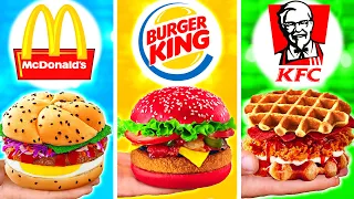 Repeated the rarest burgers in the world from McDonald's / Burger King / KFC by VANZAI COOKING