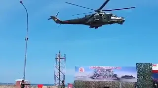 Mi-35 powerfull Downwash